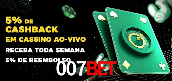 Promoções do cassino ao Vivo 007bet
